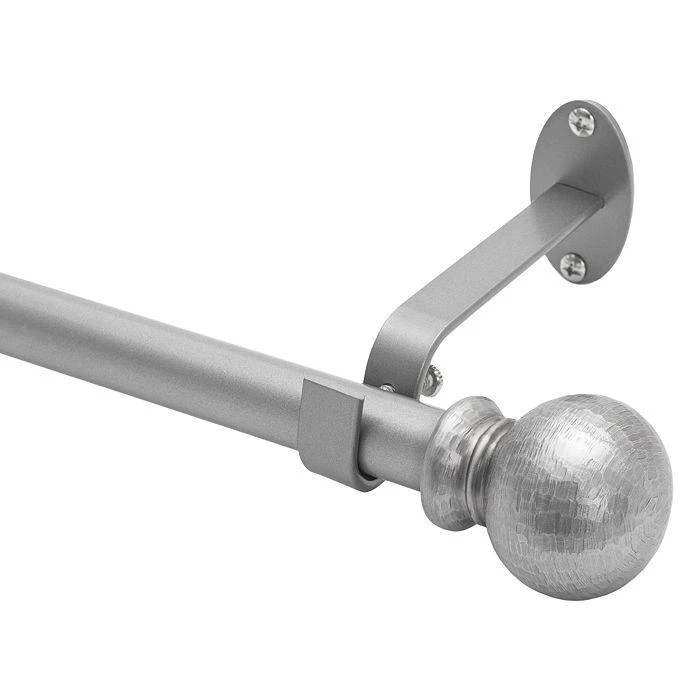 Elrene Home Fashions Farmhouse Ball Single Curtain Rod, 86"-120" 5