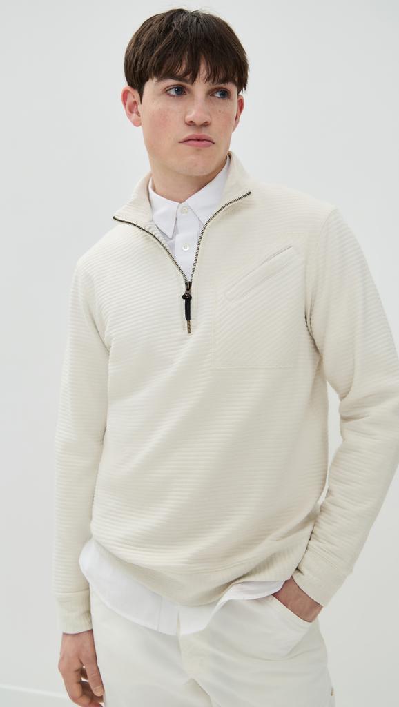 Billy Reid Quilted Half Zip