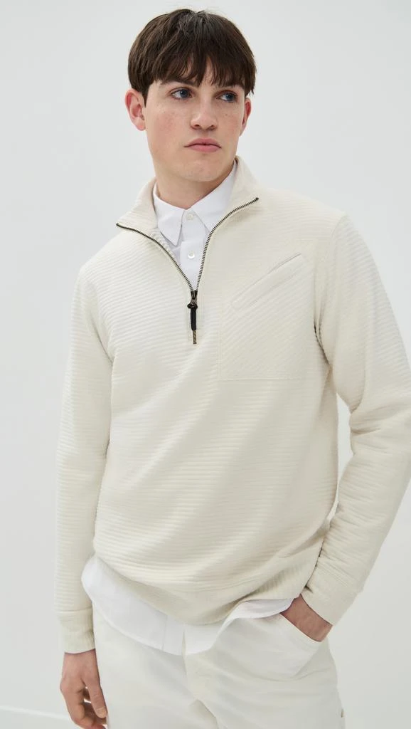 Billy Reid Quilted Half Zip 1
