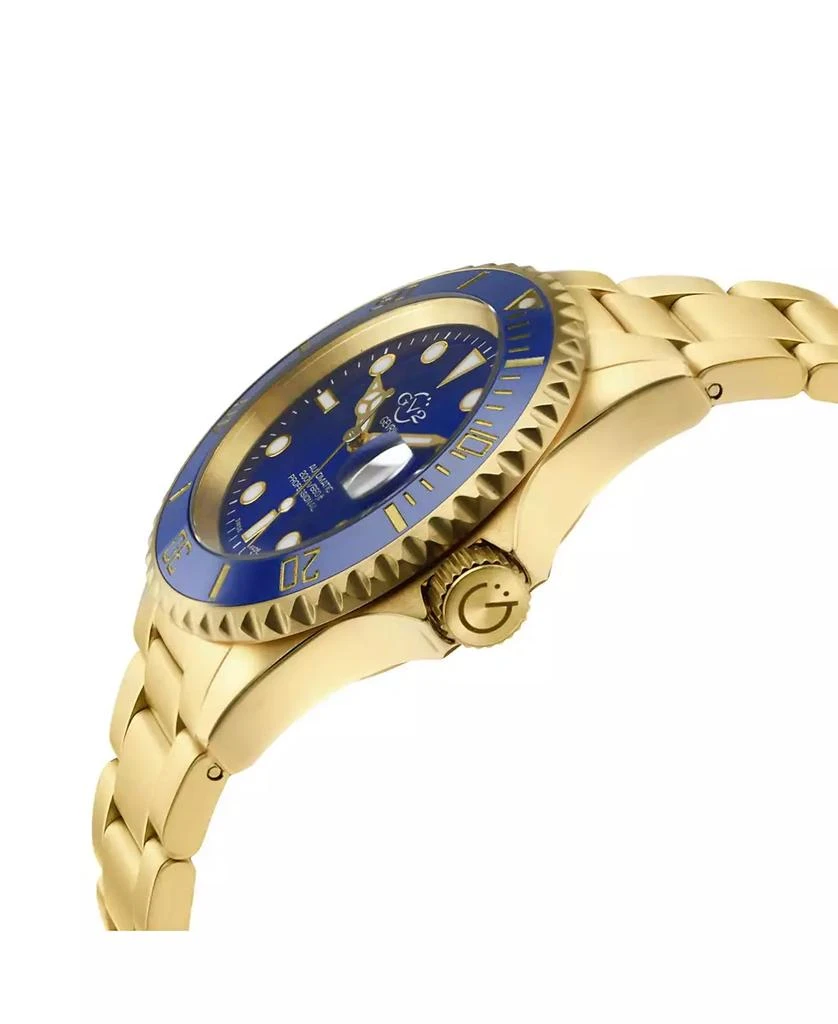Gevril Men's Liguria Swiss Automatic Ion Plating Gold-Tone Stainless Steel Bracelet Watch 42mm 2