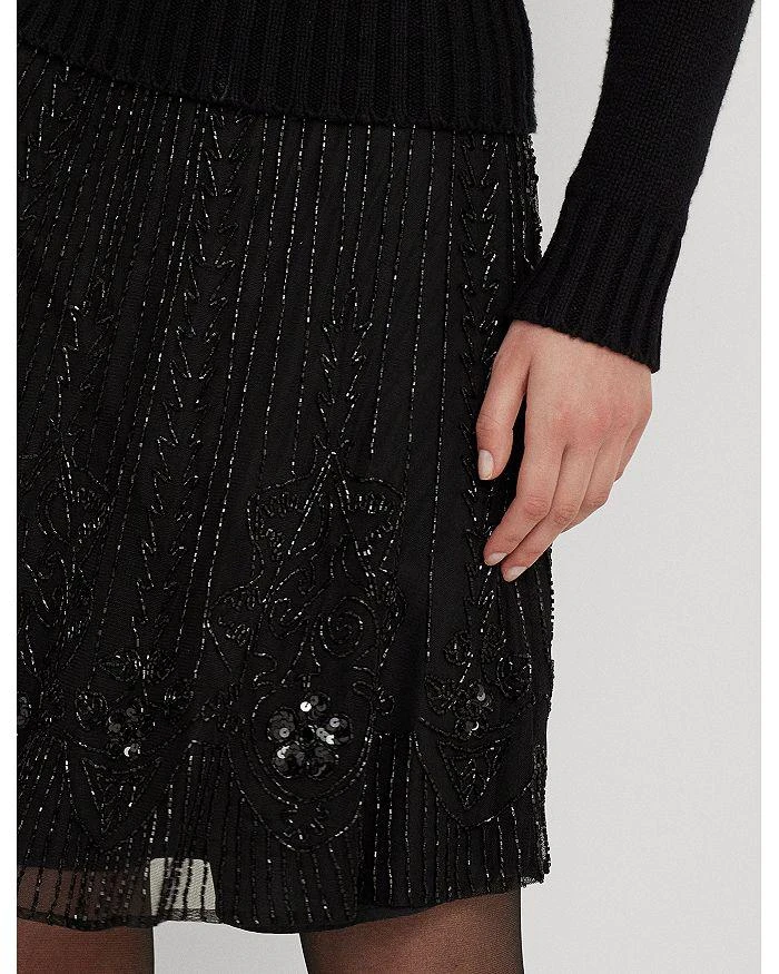 Ralph Lauren Beaded A Line Mini Skirt 5