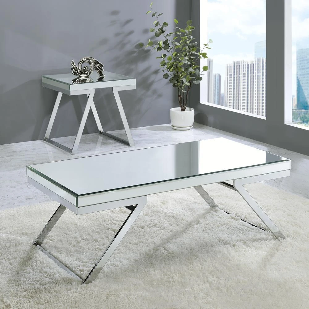 Steve Silver Alfresco Mirrored Top Cocktail Table 2