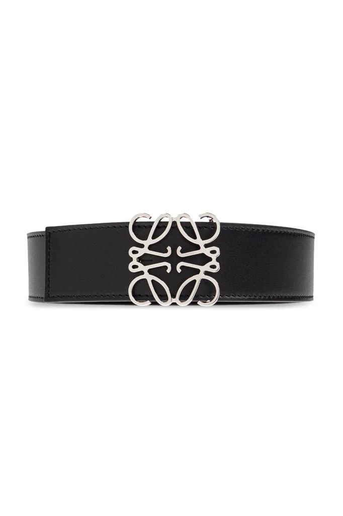 Loewe Black Leather Double-Sided Belt Loewe Double-sided belt with logo | Men main image 2