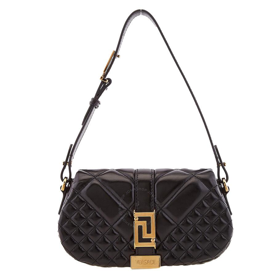 【関税込み】Mini Vitello Shoulder Bag - Versace - Leather - Versace Mini Vitello Shoulder Bag - Leather - Pink | THE LIST
