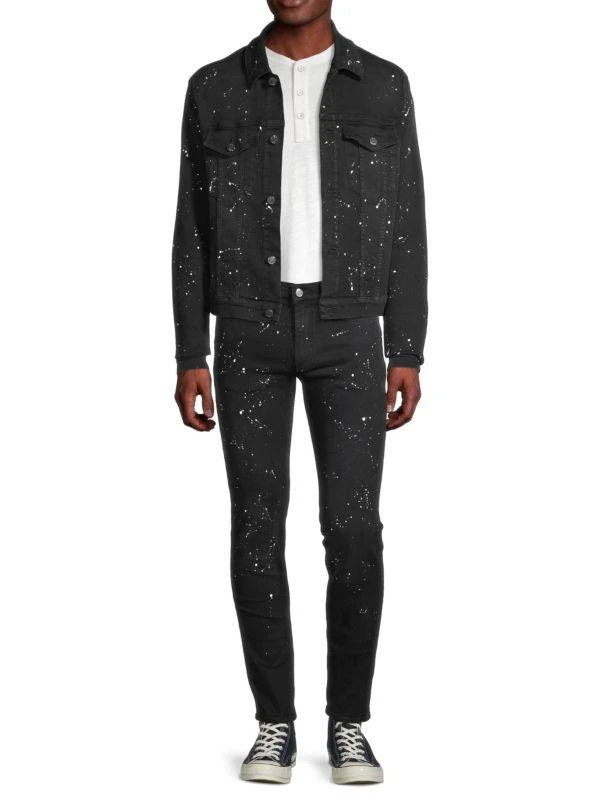 BLK DNM Paint Splatter Skinny Jeans 6