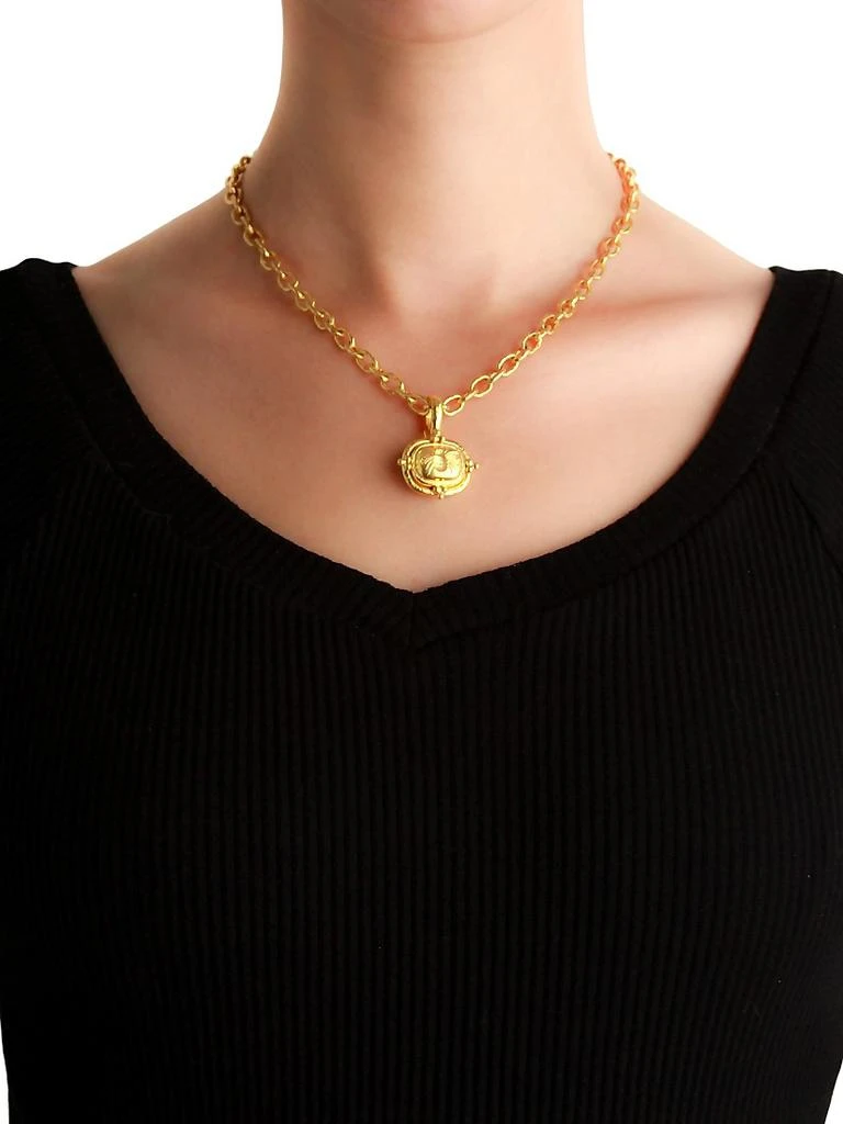 Elizabeth Locke Fat Bee 19K Yellow Gold Pendant 2