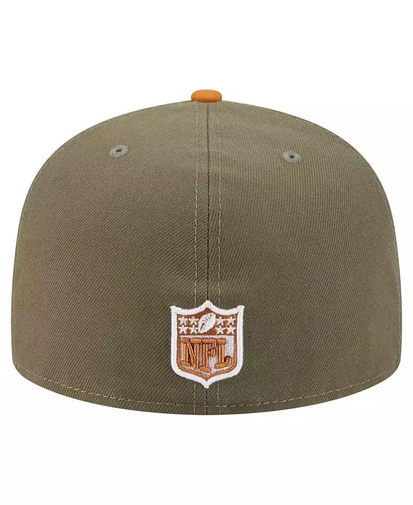 New Era Men's Olive/Brown Kansas City Chiefs Color Pack A-Frame 59FIFTY Fitted Hat 4