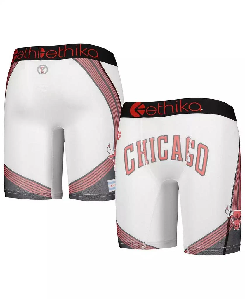 Ethika Youth Boys and Girls Red Chicago Bulls City Edition Boxer Briefs 1