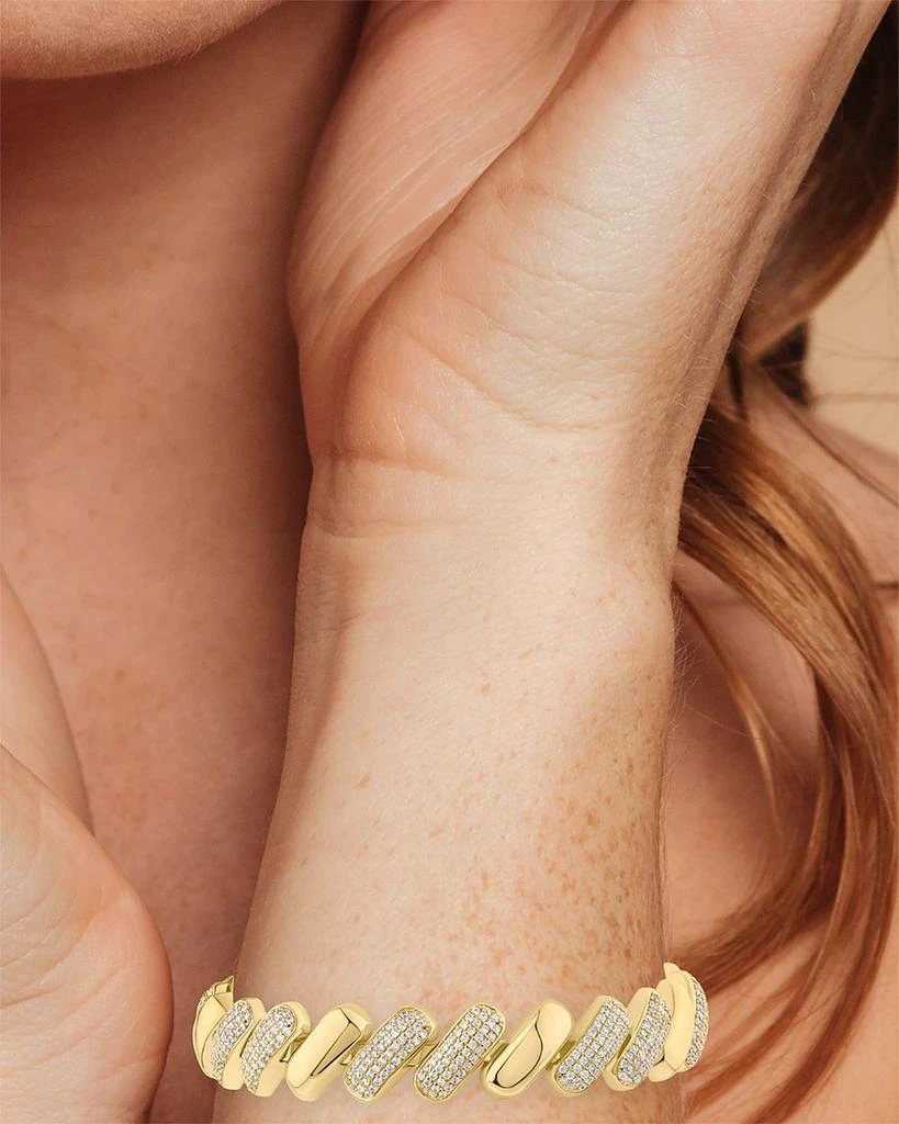 Kenneth Jay Lane Pavé Bar Flex Bracelet 3