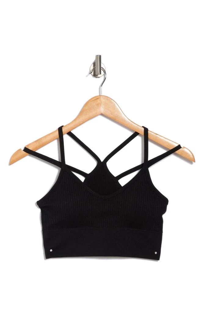 Zella Strappy Racerback Rib Sports Bra 3