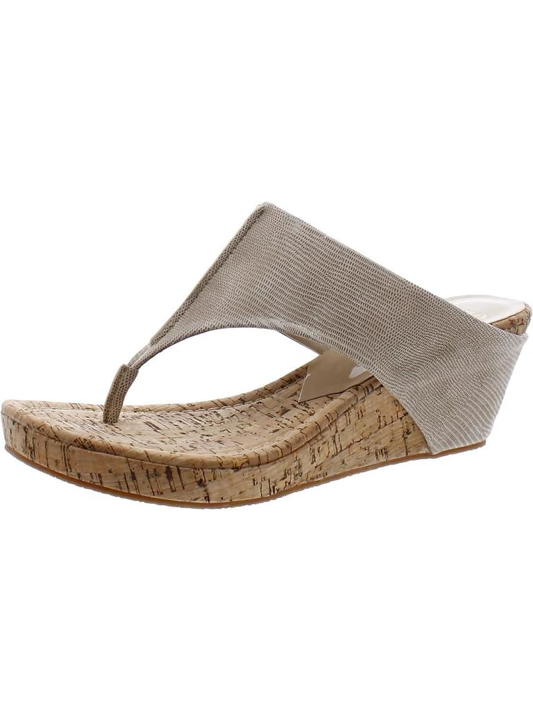 Donald J Pliner GIL85X Womens Leather Slip On Wedge Sandals 1