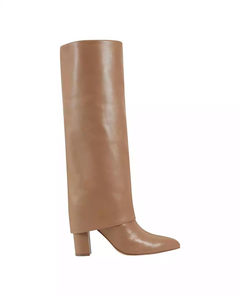 Marc Fisher Women's Leina Block Heel Pointy Toe Knee High Dress Boots