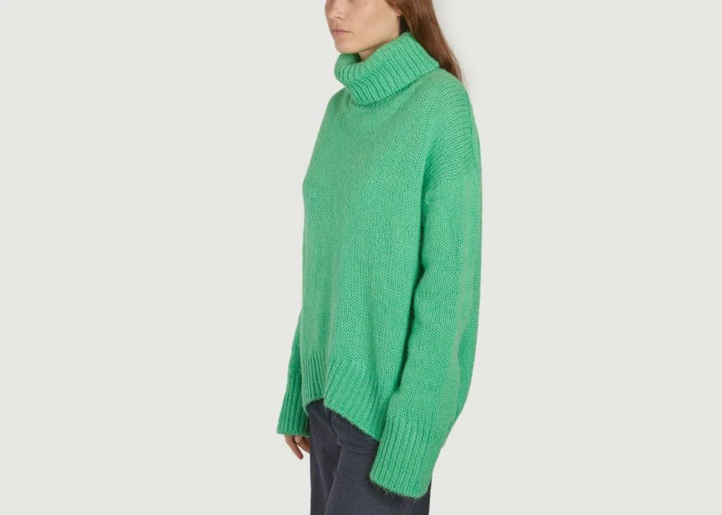 预计3周后发货 Samsoe Samsoe Pulls, Gilets Pullover Molli 14077 Vibrant Green Samsoe - Samsoe - Vert - Femme 2
