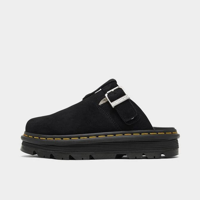 Dr. Martens Women's Dr. Martens Zebzag Suede Fleece-Lined Slingback Platform Mule Sandals 1