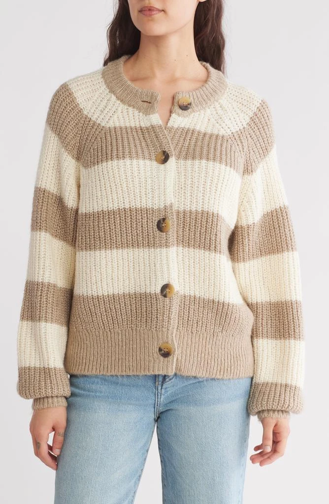 Melrose and Market Relaxed Stripe Cardigan 1