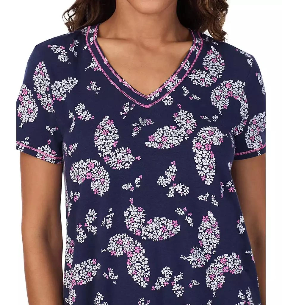 Cuddl Duds Women's Printed Short-Sleeve Sleepshirt 3