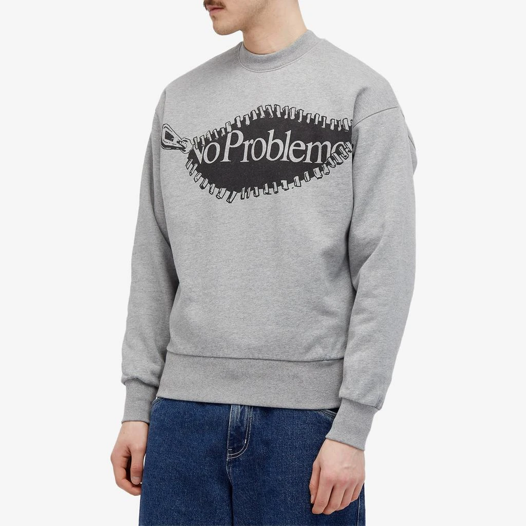 NoProblemo NoProblemo Zip Graphic Crew Sweat 2