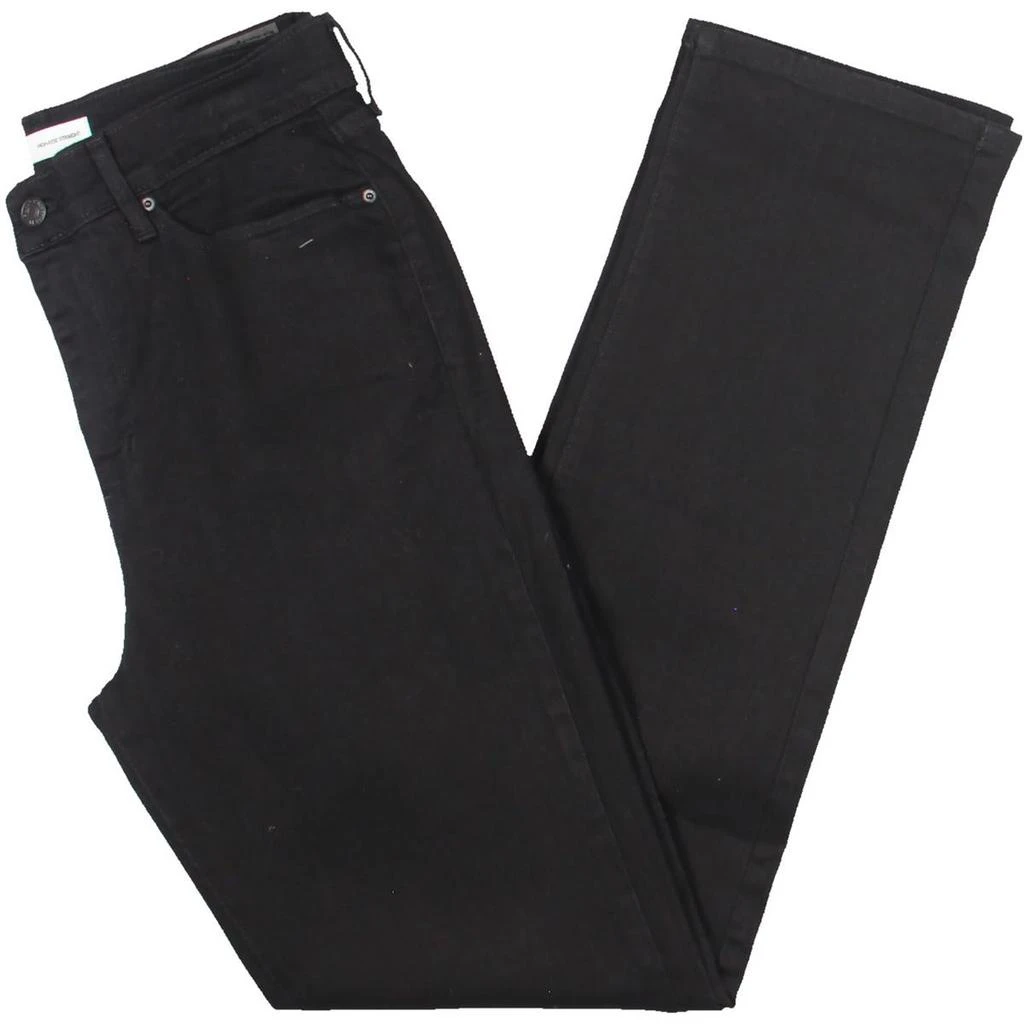 Signature by Levi Strauss & Co. Womens High-Rise Stretch Straight Leg Jeans 1