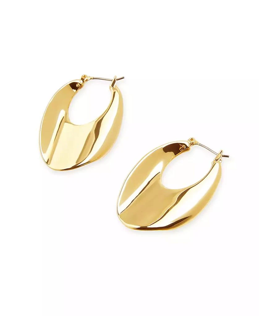 Robert Lee Morris Sculpted Oval Hoop Earrings 3