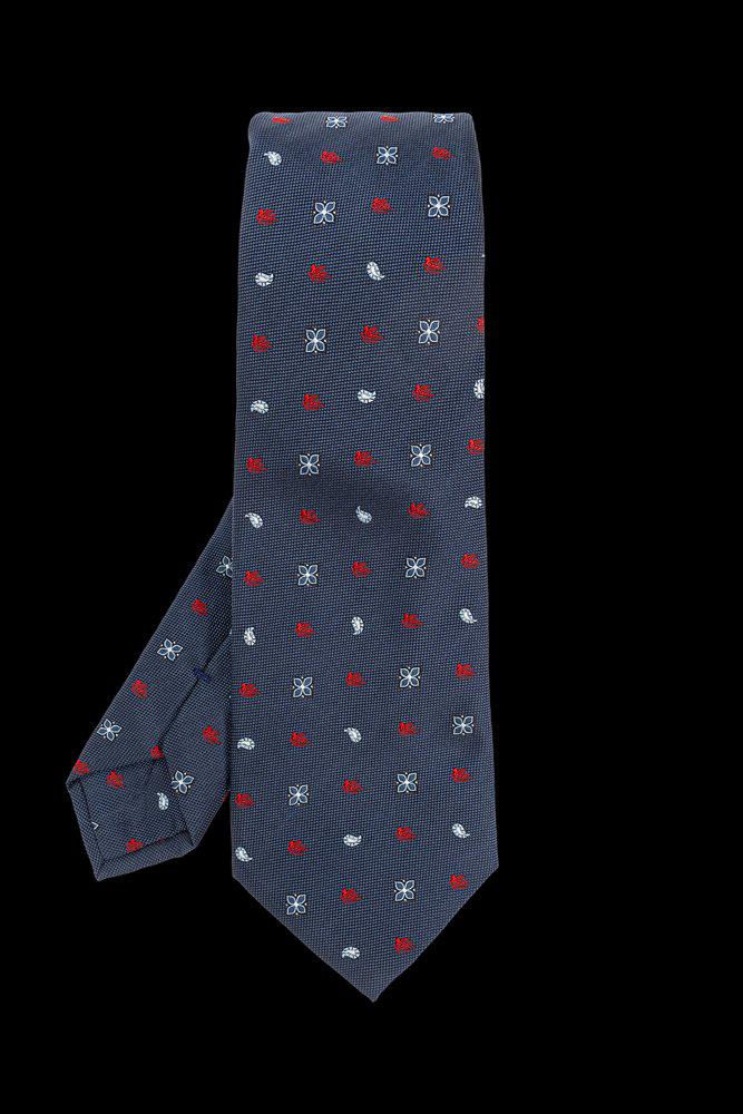 ETRO Etro Floral Logo Embroidered Pointed-Tip Tie