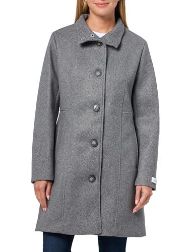 grey womens dress coat SOERA Alicia Gray Belted Long Coat main image 0