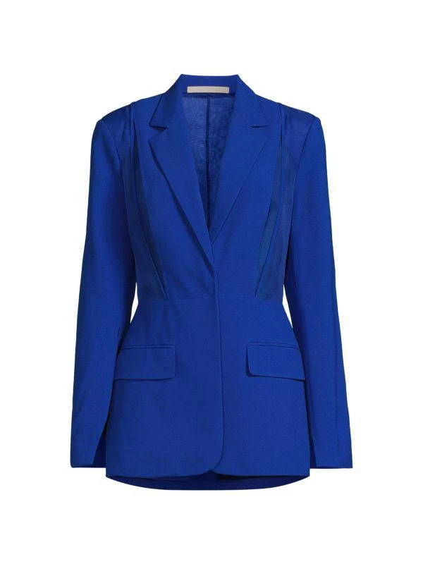 Jason Wu Mixed Media Silk Lined Blazer 3