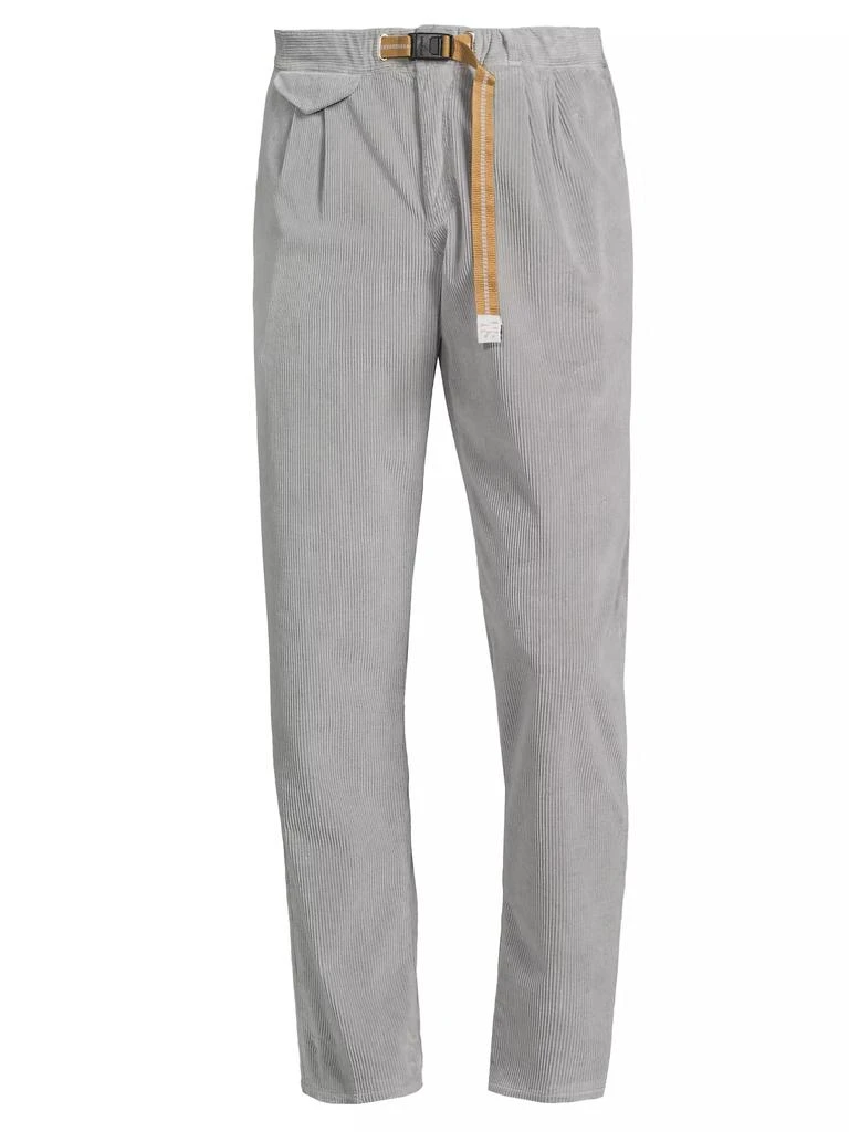 White Sand Corduroy Cotton-Blend Slim-Fit Pants 1