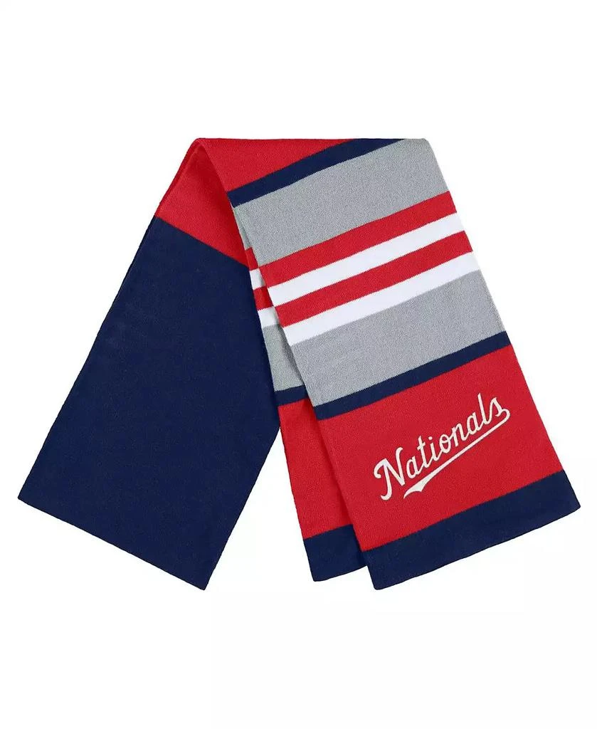 WEAR by Erin Andrews Women's Washington Nationals Stripe Glove and Scarf Set 2