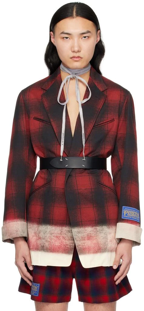 MAISON MARGIELA Red Contrast Blazer 1