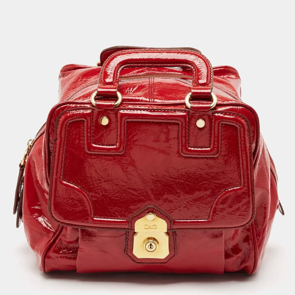 Dolce & Gabbana D&G Red Patent Leather Allyson Bag 1