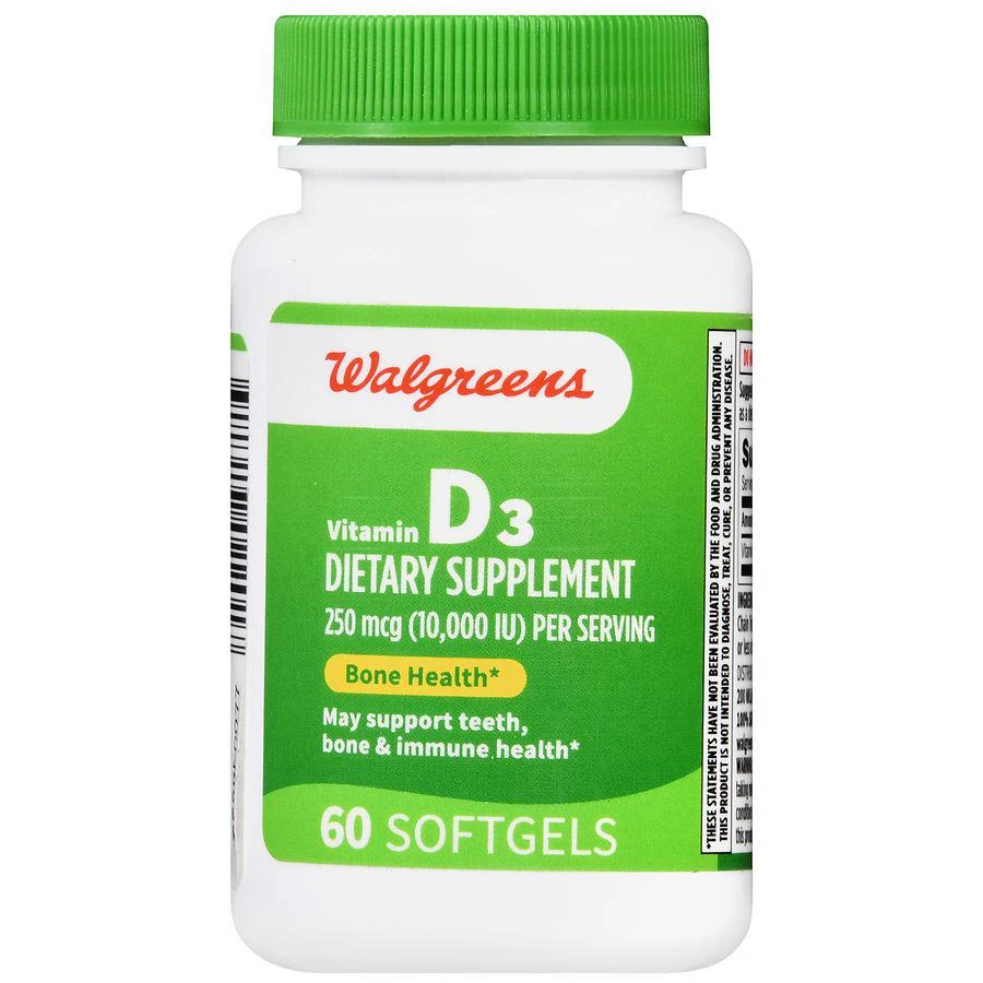 Walgreens Vitamin D3 250 mcg Softgels 2