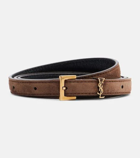 Yves Saint Laurent Cassandre suede belt