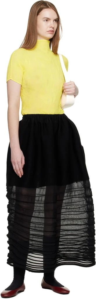 Issey Miyake Yellow Chiffon Twist 3 Top 5