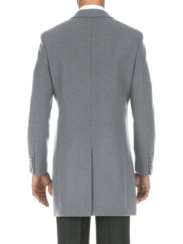 English Laundry Solid Notch Lapel Overcoat 2