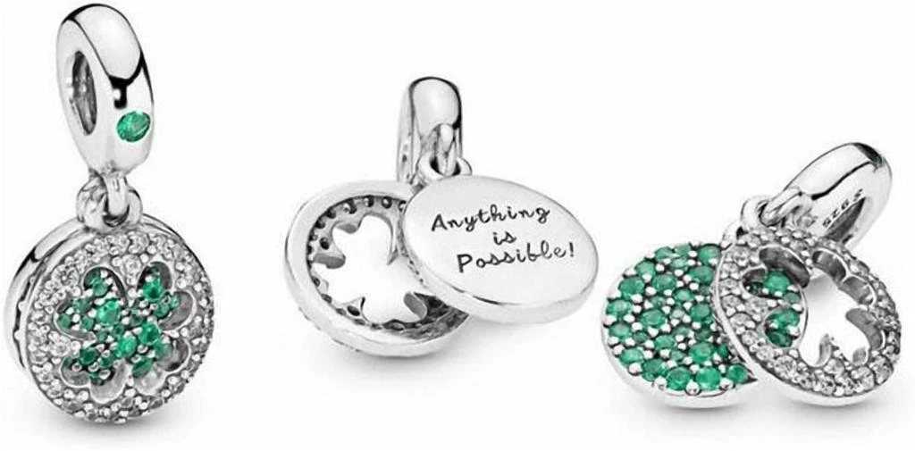 PANDORA Pandora - Women
s Lucky Four Leaf Clover Dangle Charm 3