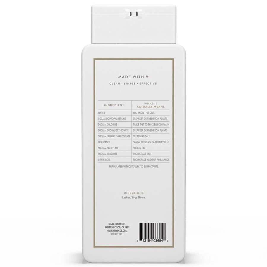 Native Body Wash Sandalwood & Shea 2