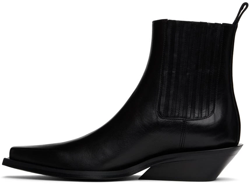 ANN DEMEULEMEESTER Black Harper Pointy Medium Heel Chelsea Boots 3