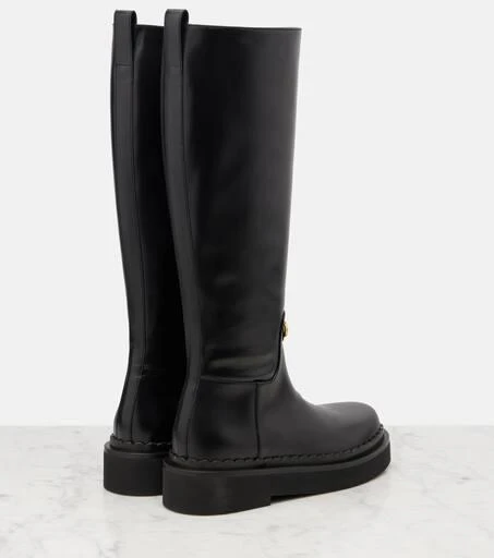 Valentino VLogo leather knee-high boots 2