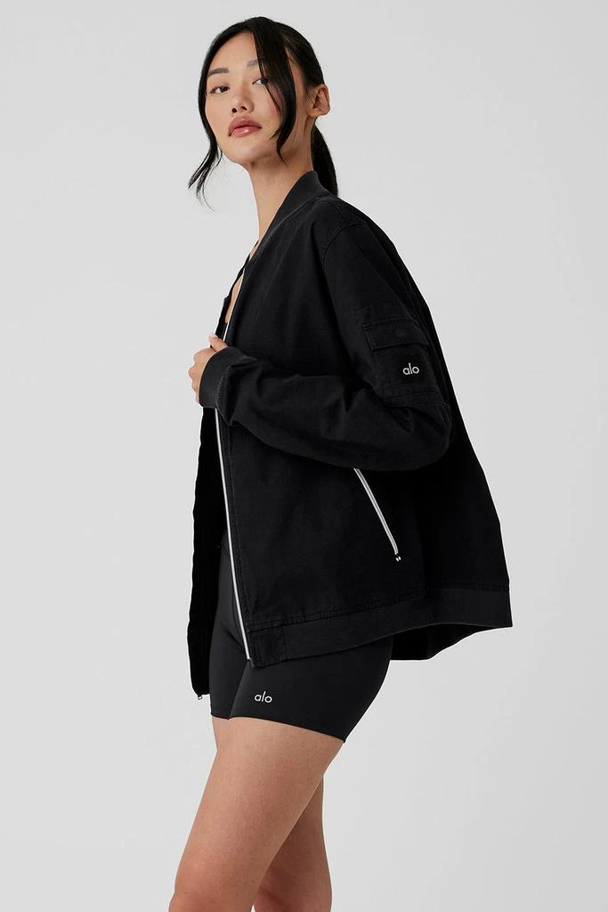 Alo Division Ripstop Bomber Jacket - Black 3