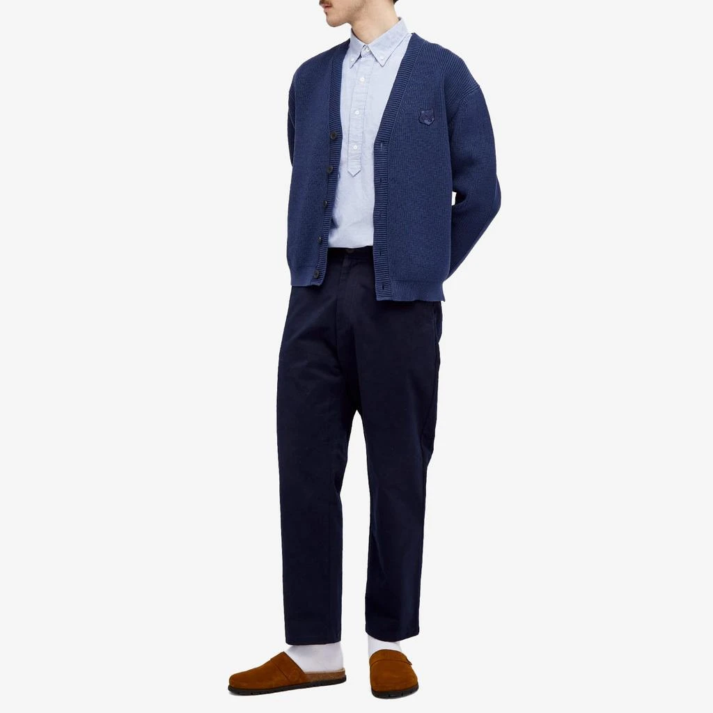 Maison Kitsune Maison Kitsuné Bold Fox Head Ribbed Cardigan 4