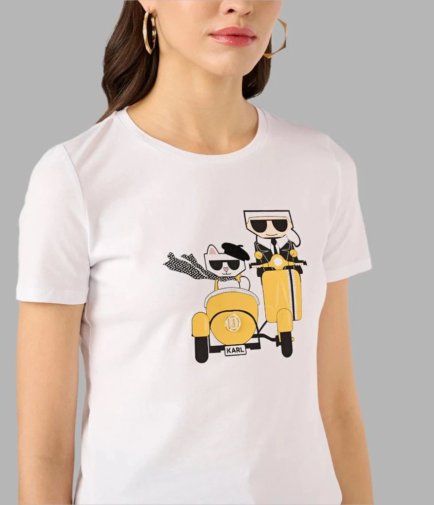 Karl Lagerfeld Paris KARL AND CHOUPETTE MOPED TEE 3