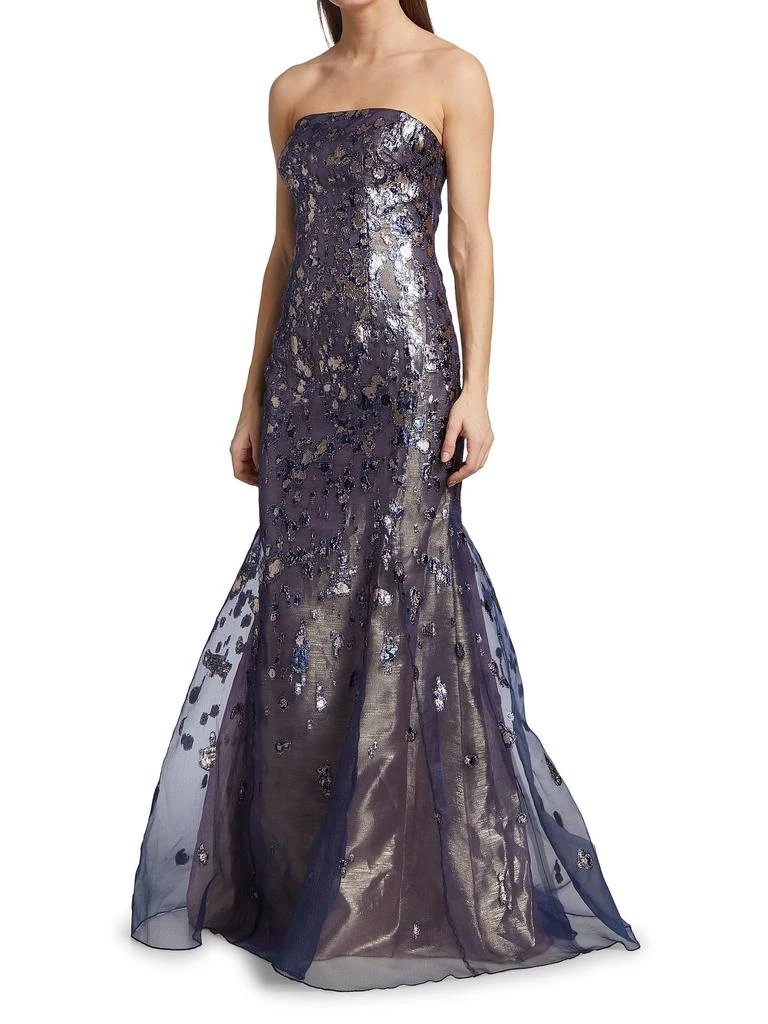 Rene Ruiz Collection Brocade Mermaid Gown 3