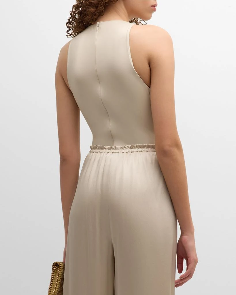 LAPOINTE Coated Jersey Halterneck Bodysuit 3