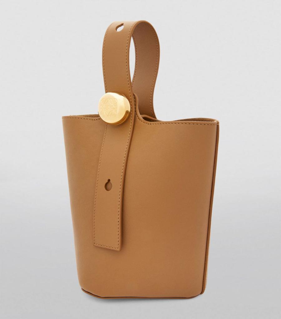 M7　LOEWE レザー バッグ Loewe - Medium Pebble Tundra Leather Bucket Bag