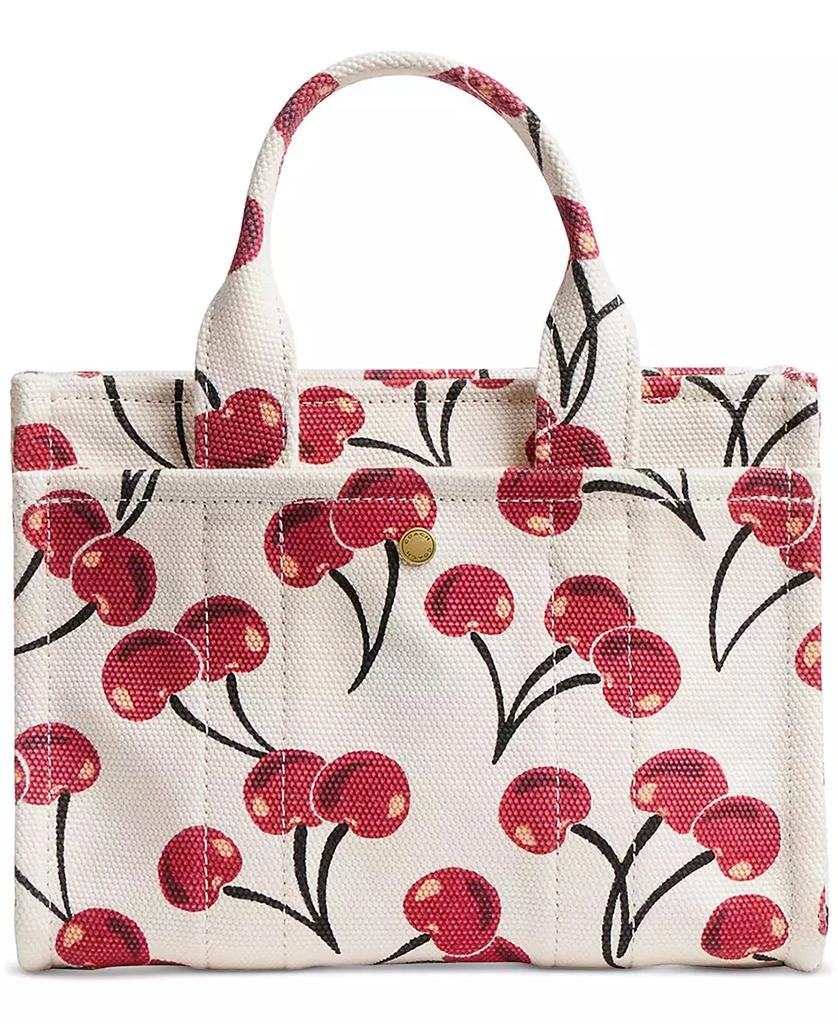 Coach Cargo Cherry Print Canvas Tote Bag 20 6