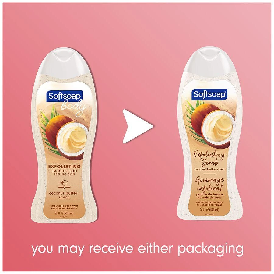Softsoap Exfoliating Body Wash Coconut Butter 4