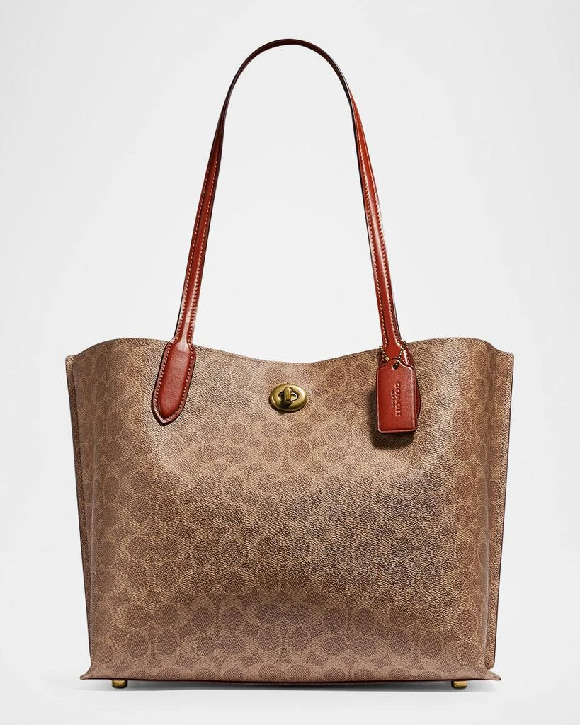 Coach Willow Canvas Tote Bag 1
