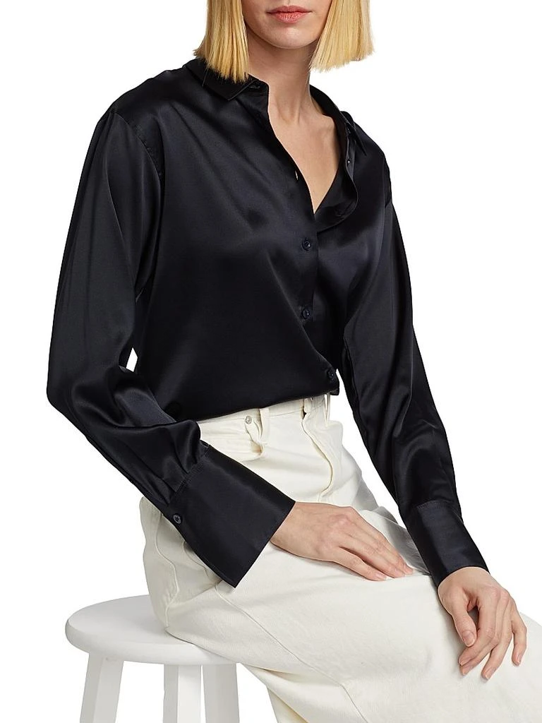 FRAME The Standard Silk Button-Up Shirt 6