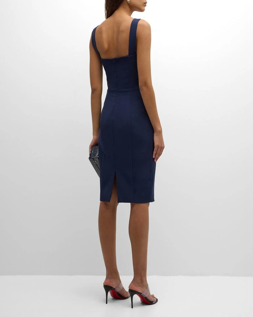 Black Halo Ivonna Sleeveless Sweetheart Midi Dress 5