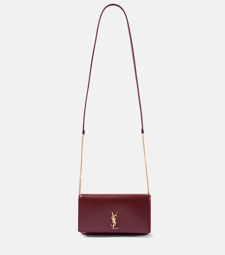 Yves Saint Laurent Cassandre leather phone pouch 1